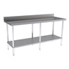 Hallco Wall Bench 1800mm Wide x 650mm Deep Stainless Steel Table | HWB1800 Stainless Steel Wall Tables Hallco