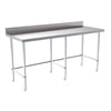 Hallco Wall Bench 1800mm Wide x 650mm Deep Stainless Steel Table | HWB1800LB Stainless Steel Wall Tables Hallco