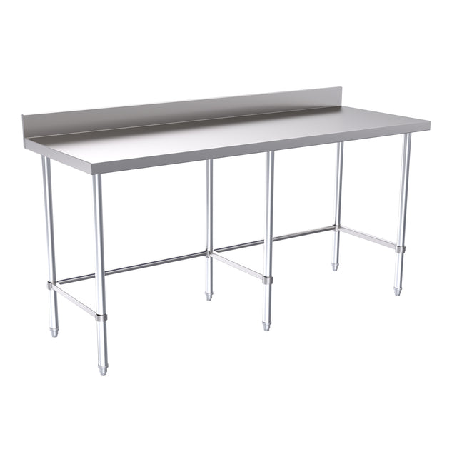 Hallco Wall Bench 1800mm Wide x 650mm Deep Stainless Steel Table | HWB1800LB Stainless Steel Wall Tables Hallco