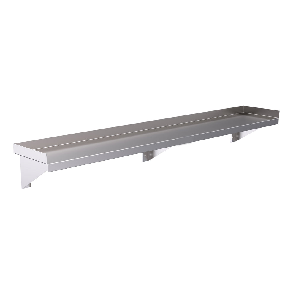 Hallco Stainless Steel Wall Shelf Solid | HWS1800 Stainless Steel Wall Tables Hallco