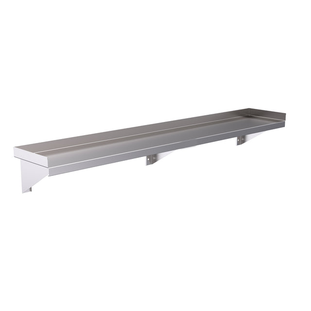 Hallco Stainless Steel Wall Shelf Solid | HWS1800 Stainless Steel Wall Tables Hallco