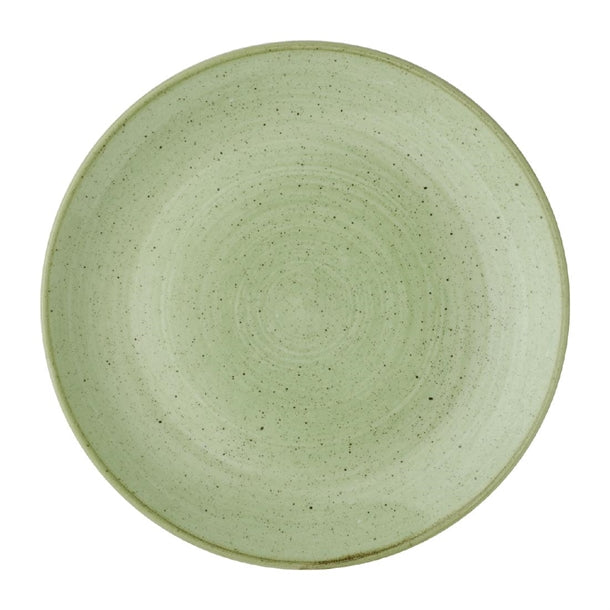 Churchill Stonecast Sorrel Green Coupe Plates 170mm (Pack of 12) - HX003 Plates Churchill Super Vitrified
