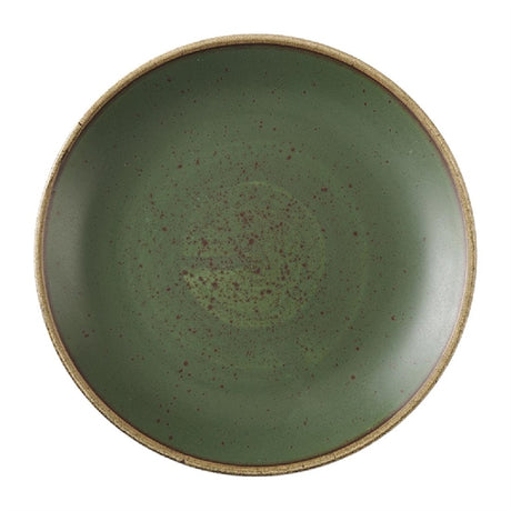 Churchill Stonecast Sorrel Green Coupe Plates 165mm (Pack of 12) - HX004 Plates Churchill Super Vitrified