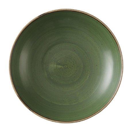 Churchill Stonecast Sorrel Green Coupe Bowls 247mm (Pack of 12) - HX005 Bowls Churchill Super Vitrified