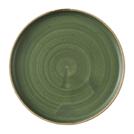 Churchill Stonecast Sorrel Green Walled Plates 210mm (Pack of 6) - HX013 Plates Churchill Super Vitrified