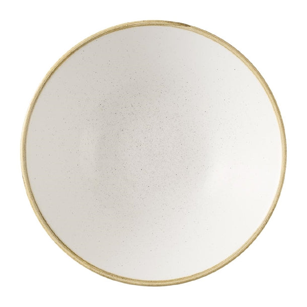 Churchill Stonecast Barley White Deep Coupe Bowls 205mm (Pack of 6) - HX016 Bowls Churchill Super Vitrified