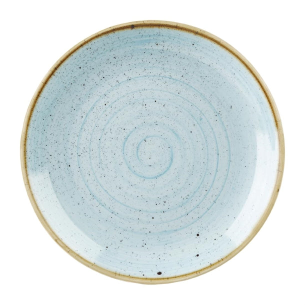 Churchill Stonecast Duck Egg Coupe Plates 228mm (Pack of 12) - HX019 Plates Churchill Super Vitrified