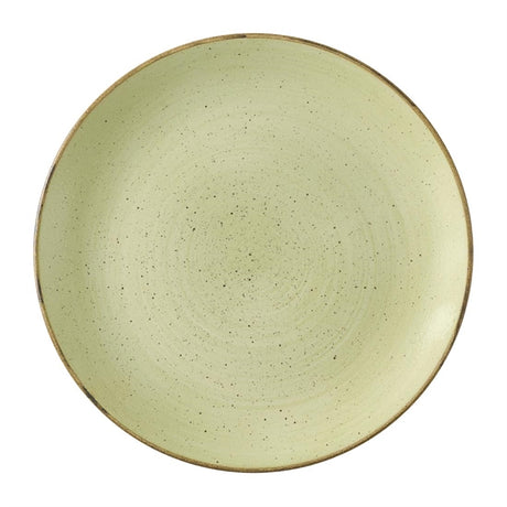 Churchill Stonecast Raw Green Evolve Coupe Plates 260mm (Pack of 12) - HX039 Plates Churchill Super Vitrified