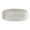 Churchill Stonecast Raw Grey Chefs Oblong Plates 270 x 127mm (Pack of 12) - HX049 Plates Churchill Super Vitrified