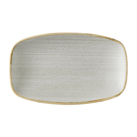 Churchill Stonecast Raw Grey Oblong Chefs Plates 180 x 100mm (Pack of 12) - HX050 Plates Churchill Super Vitrified