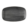 Churchill Stonecast Raw Black Oblong Chefs Plates 180 x 101mm (Pack of 12) - HX053 Plates Churchill Super Vitrified
