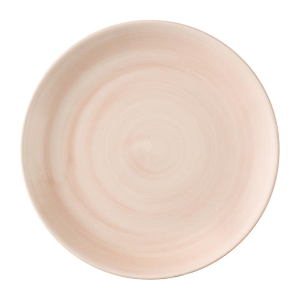 Churchill Stonecast Canvas Coral Evolve Coupe Plates 220mm (Pack of 12) - HX075 Plates Churchill Super Vitrified
