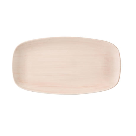 Churchill Stonecast Canvas Coral Chefs Oblong Plates 330 x 117mm (Pack of 6) - HX087 Plates Churchill Super Vitrified
