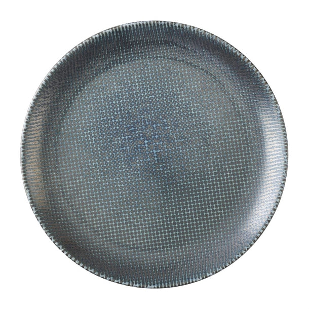Churchill Studio Prints Astro Metallic Blue Evolve Coupe Plates 285mm (Pack of 12) - HX089 Plates Churchill Super Vitrified