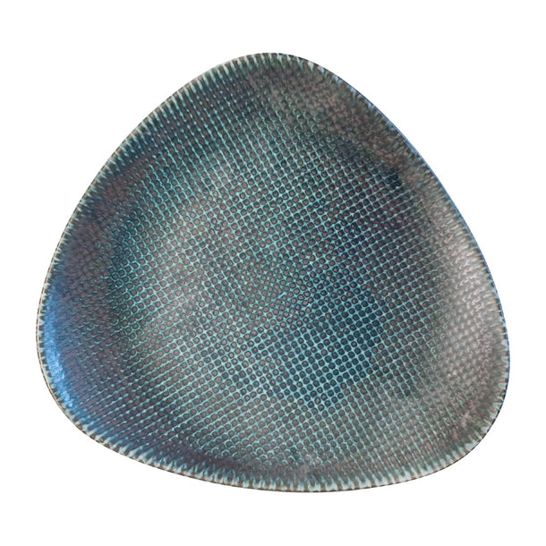 Churchill Studio Prints Astro Metallic Blue Lotus Plates 254mm (Pack of 12) - HX095 Plates Churchill Super Vitrified