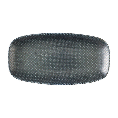 Churchill Studio Prints Astro Metallic Blue Chefs Oblong Plates 280 x 152mm (Pack of 12) - HX099 Plates Churchill Super Vitrified