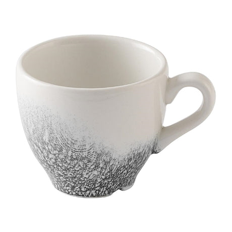 Churchill Studio Prints Raku Quartz Black Espresso Cups 105ml (Pack of 12) - HX118 Cups and Mugs Churchill Super Vitrified