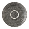Churchill Studio Prints Raku Quartz Black Cappuccino Saucers 158mm (Pack of 12) - HX119 Churchill Super Vitrified Churchill Super Vitrified   
