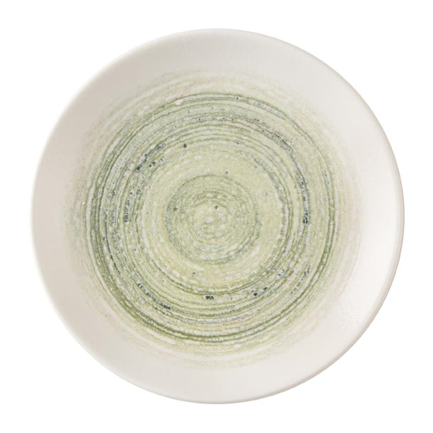Churchill Elements Fern Evolve Coupe Plates 165mm (Pack of 12) - HX140 Plates Churchill Super Vitrified