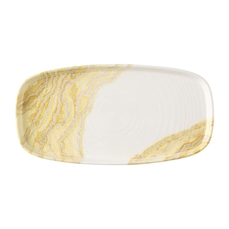 Churchill Tide Gold Oblong Chefs Plates 305 x 178mm (Pack of 6) - HX172 Plates Churchill Super Vitrified