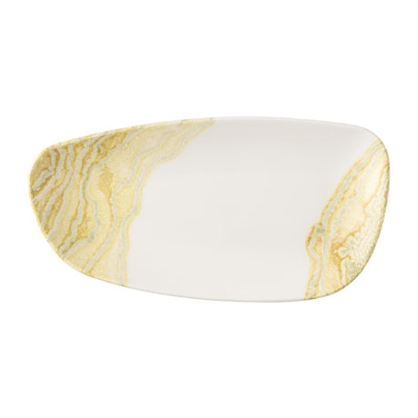Churchill Tide Gold Chefs Geo Plates 280 x 153mm (Pack of 12) - HX174 Plates Churchill Super Vitrified