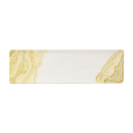 Churchill Tide Gold Oblong Plates 300x90mm (Pack of 6) - HX176 Plates Churchill Super Vitrified