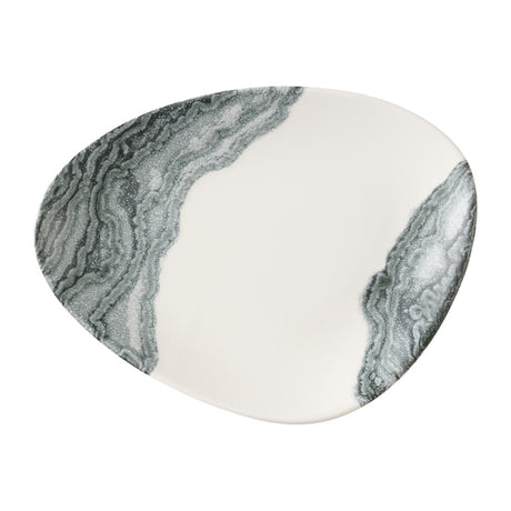 Churchill Tide Black Triangle Chefs Plates 255 x 203mm (Pack of 12) - HX186 Plates Churchill Super Vitrified