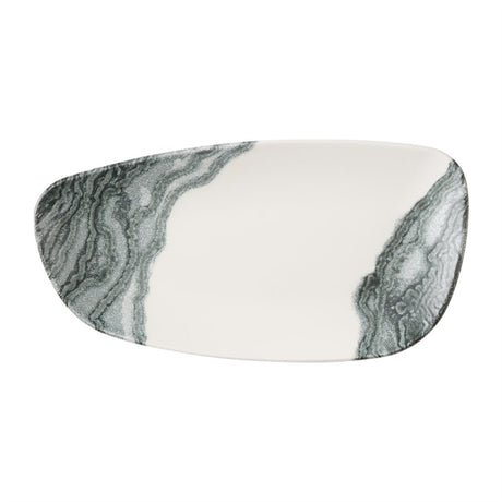 Churchill Tide Black Chefs Geo Plates 280 x 153mm (Pack of 12) - HX190 Plates Churchill Super Vitrified