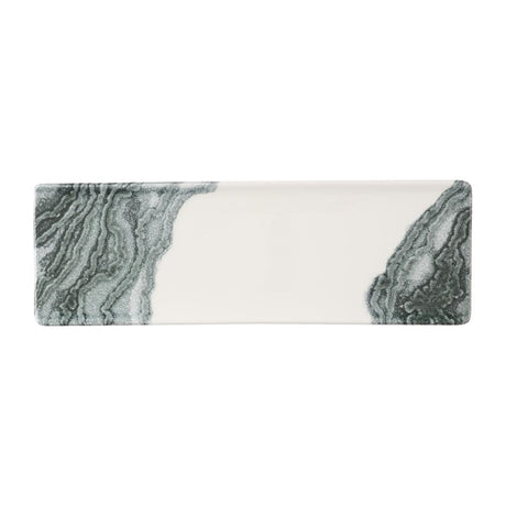 Churchill Tide Black Oblong Plates 330 x 110mm (Pack of 6) - HX191 Plates Churchill Super Vitrified