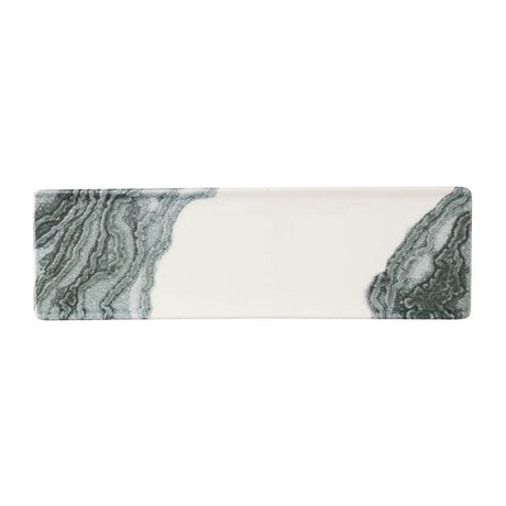 Churchill Tide Black Oblong Plates 300 x 90mm (Pack of 6) - HX192 Plates Churchill Super Vitrified