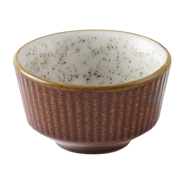 Churchill Nourish Cinnamon Brown Barley White Kochi Dip Pots 60ml (Pack of 12) - HX198 Churchill Super Vitrified Churchill Super Vitrified   
