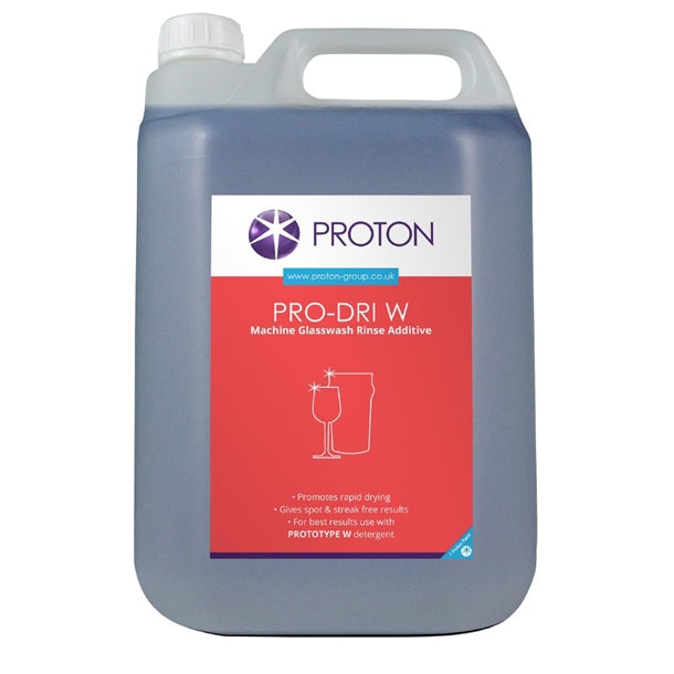 Proton Pro-Dri W Glasswash Rinse Aid 5Ltr (Pack of 2) - HX298  Proton   