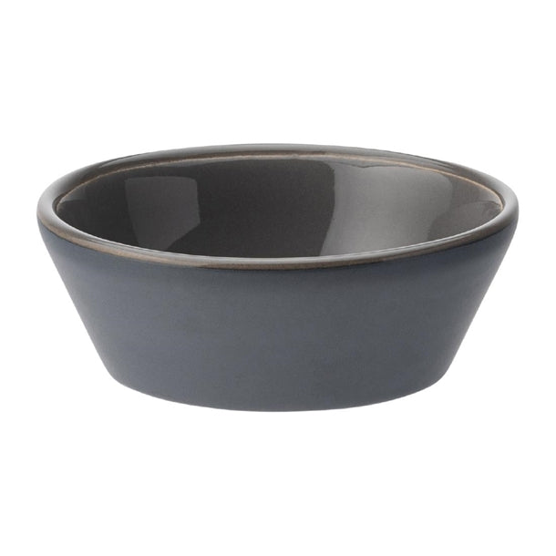 Utopia Core Dipping Pots Slate 95mm (Pack of 12) - HX319 Utopia Crockery Utopia   