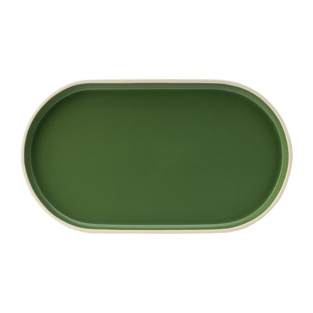 Utopia Forma Platters Forest Green 310x175mm (Pack of 6) - HX337 Utopia Crockery Utopia   
