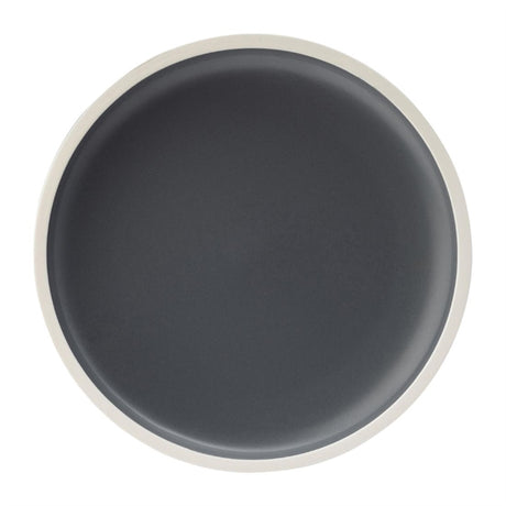 Utopia Forma Plates Charcoal 210mm (Pack of 6) - HX339 Plates Utopia