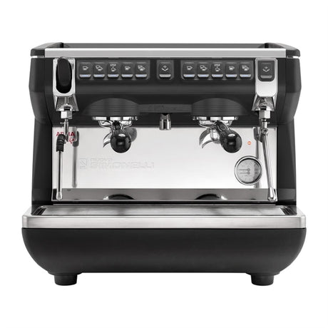 Nuova Simonelli Appia Compact 2 Group Coffee Machine with Autosteam Wand Black - HX405  Nuova Simonelli   