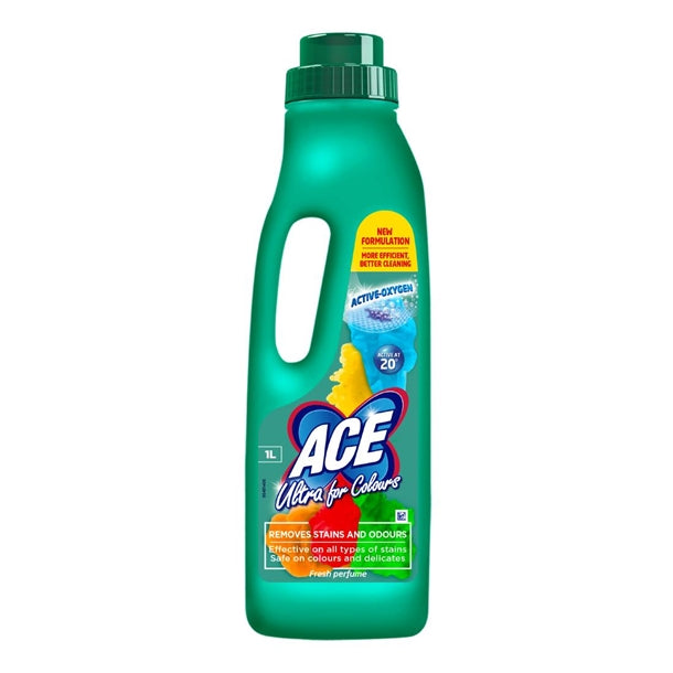 Ace Ultra for Colours Laundry Bleach 1Ltr - HX467  Ace   