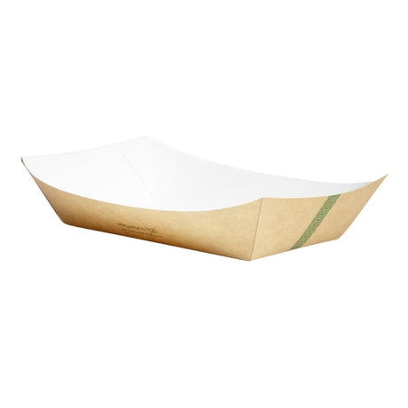 Vegware Kraft Food Tray Medium 8x5.5" (Pack of 275) - HX479 Takeaway Food Containers Vegware   