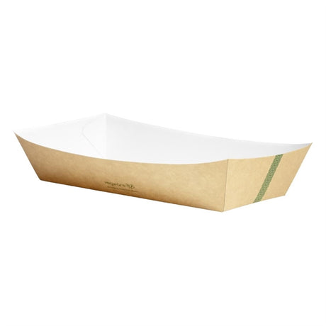 Vegware Kraft Food Tray Large 9x6" (Pack of 600) - HX480 Takeaway Food Containers Vegware   