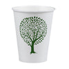 Vegware Green Tree White Hot Cups 8oz 79-Series (Pack of 1000) - HX489 Disposable Cups Vegware   
