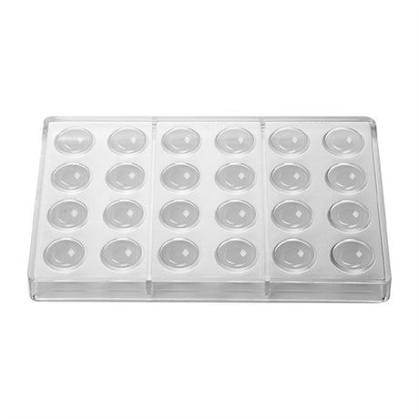 Pavoni 30x15mm Hemisphere Mould 275x175mm - HX542  Pavoni   