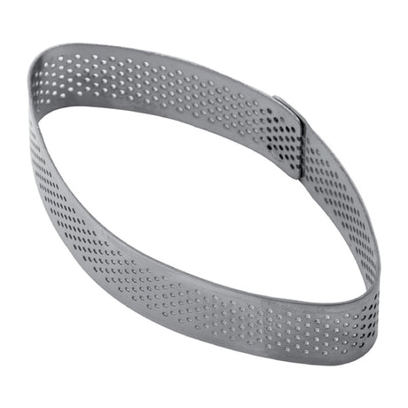 Pavoni Elliptic Stainless Steel Mould 100x55x20mm - HX563  Pavoni   
