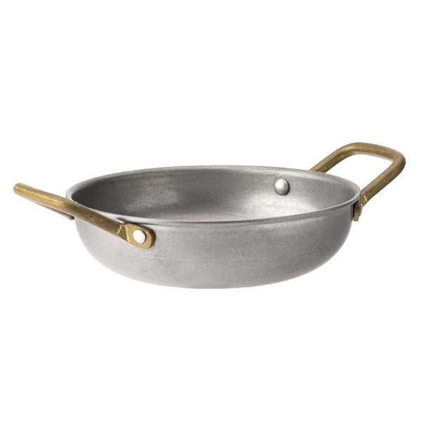 Utopia Vintage Brass Handled Dishes 150mm (Pack of 6) - HX603  Utopia   