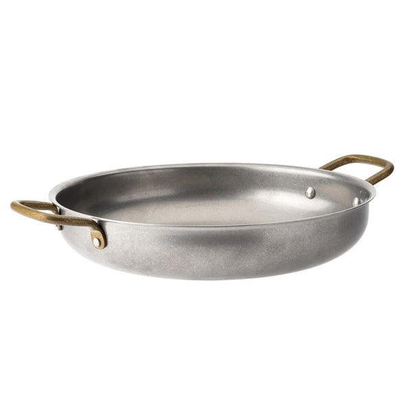 Utopia Vintage Brass Handled Dishes 230mm (Pack of 6) - HX605  Utopia   