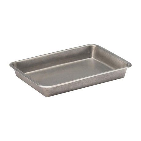 Utopia Vintage Steel Trays 230x165mm (Pack of 6) - HX606  Utopia   