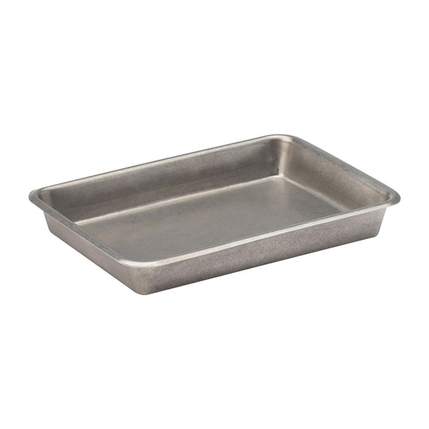 Utopia Vintage Steel Trays 230x165mm (Pack of 6) - HX606  Utopia   