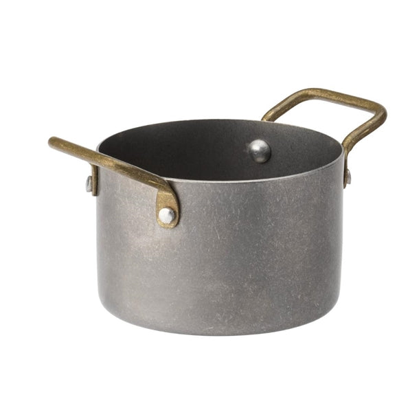 Utopia Vintage Steel Mini Casserole Dishes 3.5" 90mm (Pack of 6) - HX609  Utopia   
