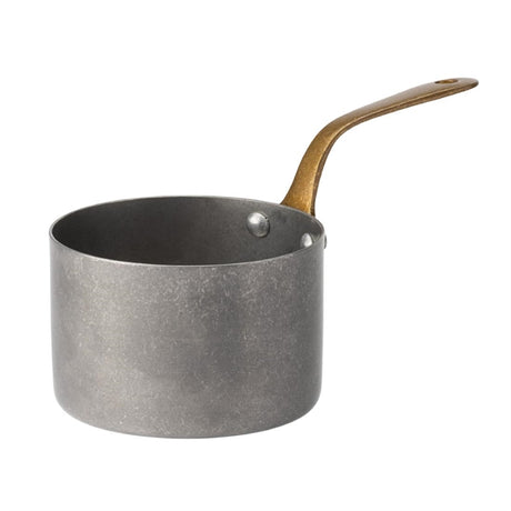 Utopia Vintage Steel Mini Saucepans 90mm - HX612  Utopia   