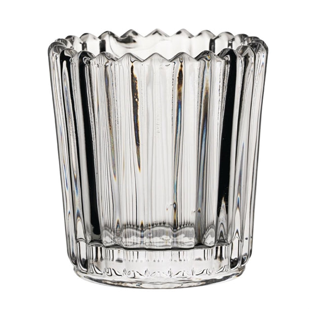 Utopia Large Ribbed Clear Nightlight Holders (Pack of 6) - HX653  Utopia   