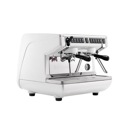 Nuova Simonelli Appia Compact 2 Group Coffee Machine with Autosteam Wand White - HX754  Nuova Simonelli   
